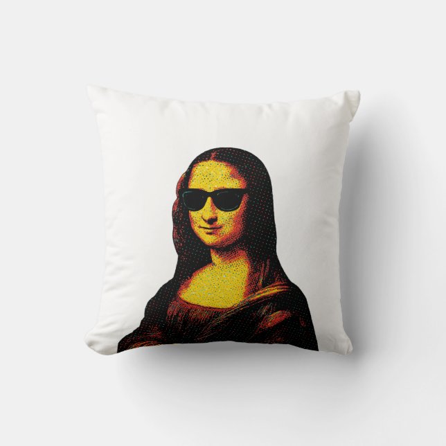 Almofada travesseiro pop Monna Lisa (Frente)