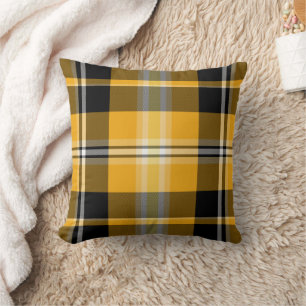 Almofada Travesseiro preto amarelo dourado clássico da