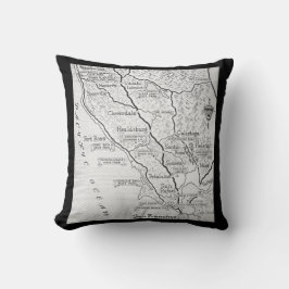 Almofada Travesseiro Preto do Campo de Vinho da Califórnia