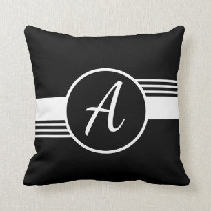 Almofada Travesseiro preto e branco personalizado