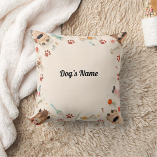 Almofada Travesseiro Pup Cozy Paws e Personalizado