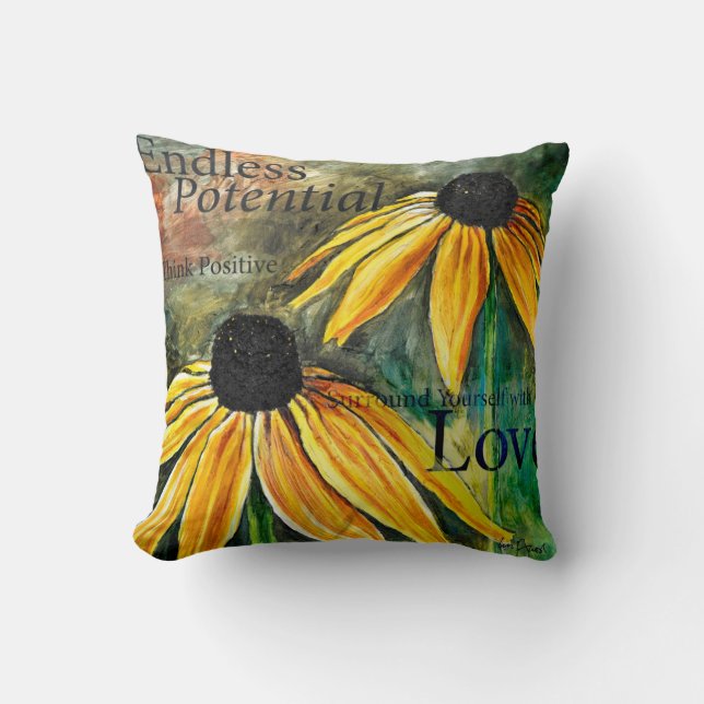 Almofada Travesseiro quadrado de inspiração potencial (Frente)