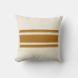 Almofada Travesseiro Quadrado de Stripes Castanho - Minimal