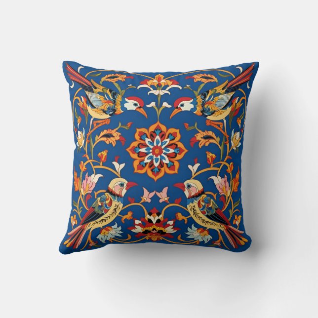 Almofada Travesseiro quadrado Design persa tradicional (Verso)