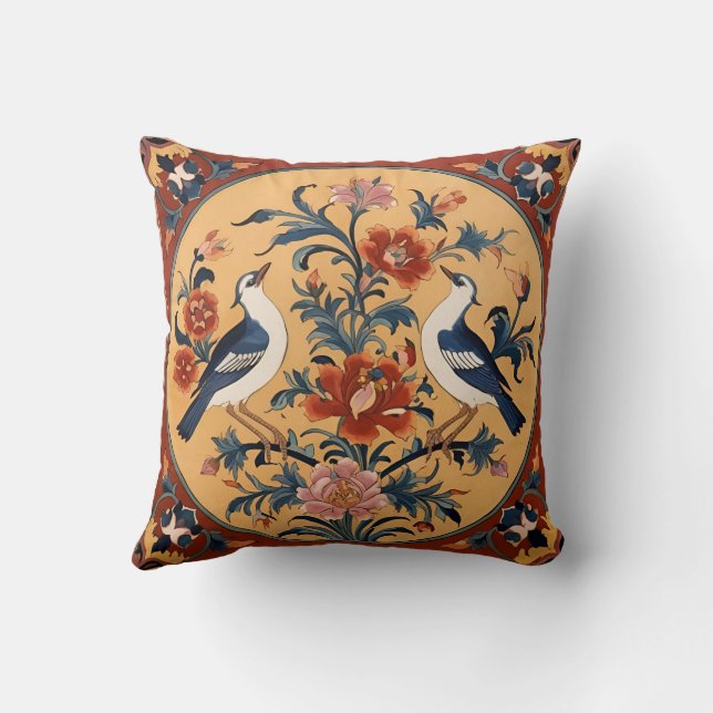 Almofada Travesseiro quadrado Design persa tradicional (Verso)