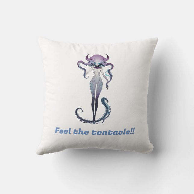 Almofada Travesseiro quadrado do tentacle (Verso)