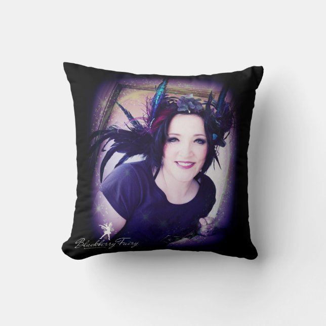 Almofada Travesseiro quadrado feericamente de Blackberry (Frente)