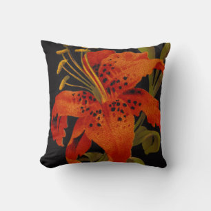 Almofada Travesseiro Quadrado Tiger Lily