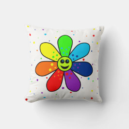 Almofada Travesseiro Rainbow Flower