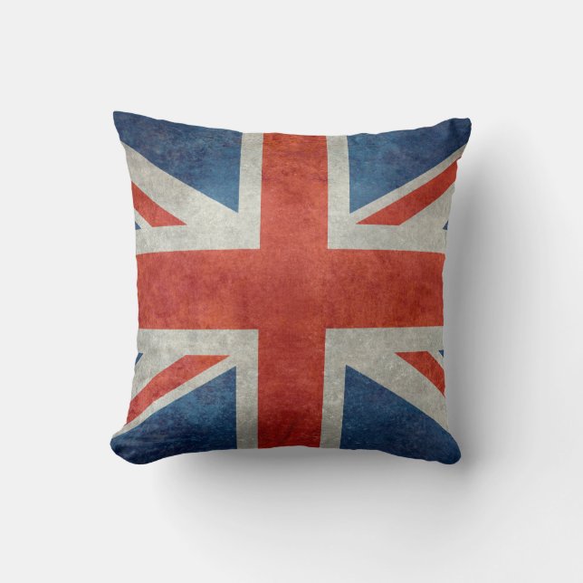 Almofada Travesseiro retro do estilo da bandeira britânica (Frente)