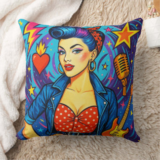 Almofada Travesseiro Retro Rockabilly