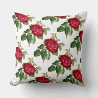 Almofada Travesseiro reversível com Rosa padrão
