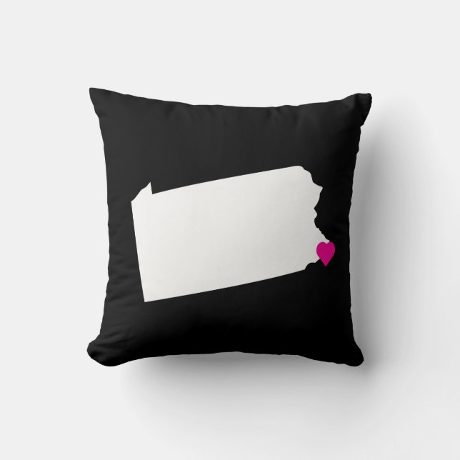 Almofada Travesseiro Reversível de Amor por Estado da Pensi (Frente)