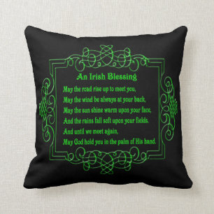 Almofada Travesseiro Reversível Irlandês de Benção