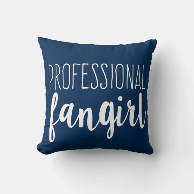 Almofada Travesseiro reversível profissional de Fangirl (Frente)