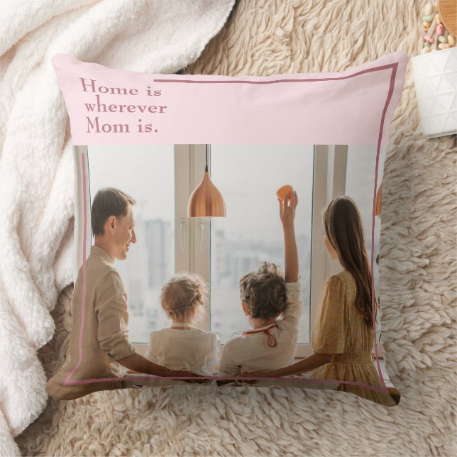 Almofada Travesseiro Rosa Esmagado com Quadro e Texto Perso (Cobertor)