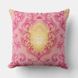 Almofada Travesseiro rosa, vermelho e amarelo