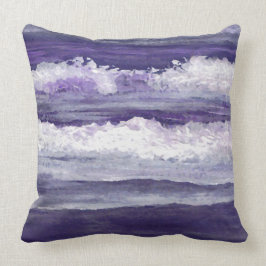 Almofada Travesseiro roxo da decoração da praia do mar das