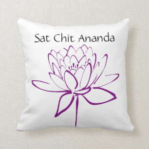Almofada Travesseiro roxo de Ananda Lotus do Chit de Sat