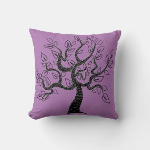 Almofada Travesseiro Roxo de Arremesso Três da Vida