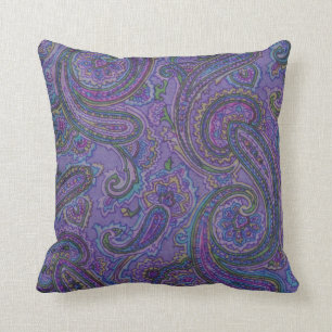 Almofada Travesseiro roxo de Paisley