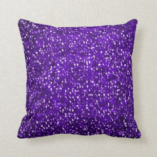 Almofada Travesseiro roxo do acento de Bling da faísca do
