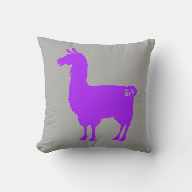 Almofada Travesseiro roxo do lama (Frente)