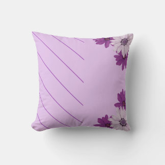 Almofada Travesseiro Roxo Elegante com Design Floral Delica