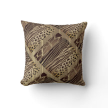 Travesseiro Rustic Animal Brown, Impresso Zebra St