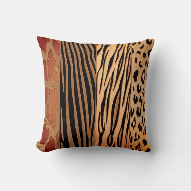 Almofada Travesseiro Rustic Animal Printed Zebra Stripe (Frente)