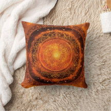 Travesseiro Sacral Chakra Orange Mandala