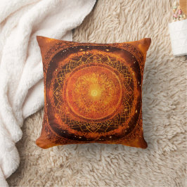 Almofada Travesseiro Sacral Chakra Orange Mandala
