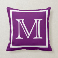 TRAVESSEIRO simples de Grama Roxo MONOGRAM
