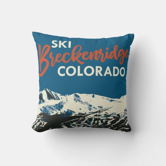 Almofada Travesseiro Ski Breckenridge (Frente)