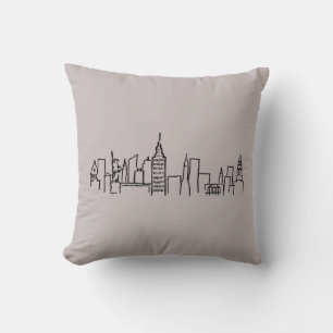 Almofada Travesseiro Skyline de Nova York