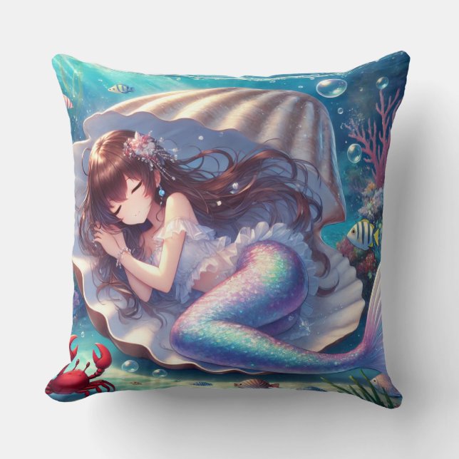 Almofada Travesseiro Smermaid Square Dormindo (Frente)