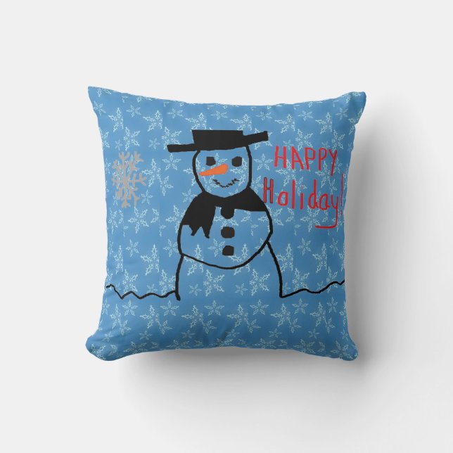 Almofada Travesseiro Snowman (Frente)