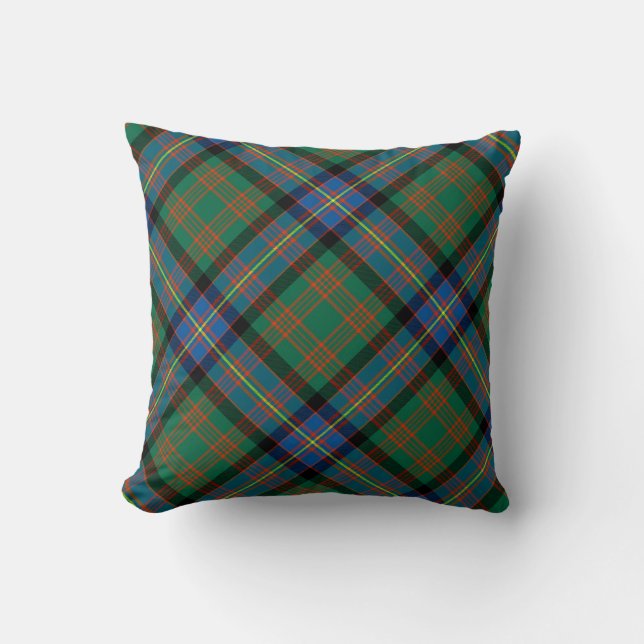 Almofada Travesseiro Tartan Antigo Travesseiro decorativo C (Frente)