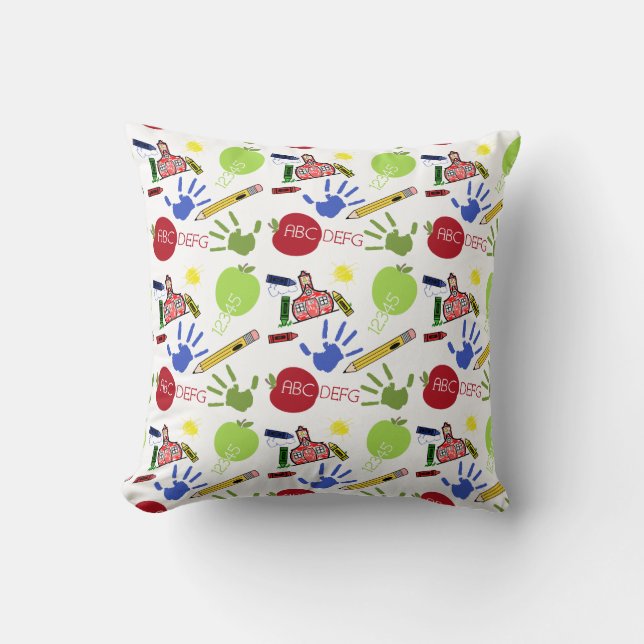 Almofada Travesseiro temático do professor da escola (Frente)