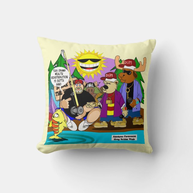 ALMOFADA TRAVESSEIRO TOONE/COMENTÁRIO OBAMA DE BUBBA (Frente)