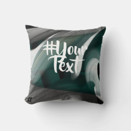 Almofada Travesseiro Trend Interior Decore Preto Verde