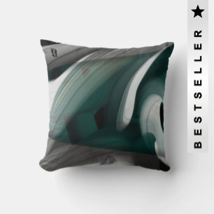 Almofada Travesseiro Trend Interior Decore Preto Verde