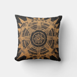 Almofada Travesseiro Tribal Sunburst Mandala