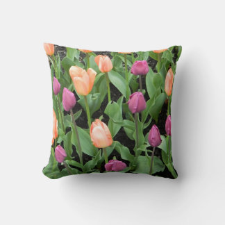 Almofada Travesseiro Tulip (Pêssego e Roxo)