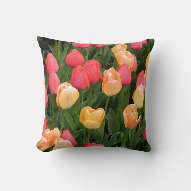 Almofada Travesseiro Tulip (Vermelho e Amarelo) (Frente)