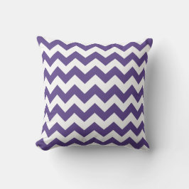 Almofada Travesseiro Ultraviolet Chevron e White Stripes