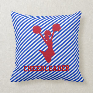 Almofada Travesseiro vermelho, branco, e azul do