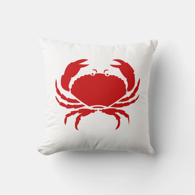 Almofada Travesseiro vermelho CRAB (Frente)