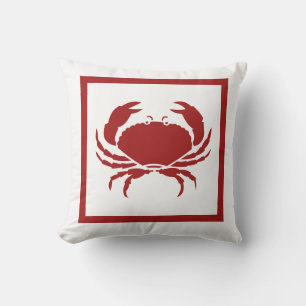 Almofada travesseiro vermelho CRAB para fora ou para dentro