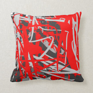 Almofada travesseiro vermelho da arte
